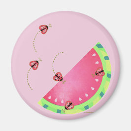 Ladybug's Watermelon 2,4 cm Circle Magnet