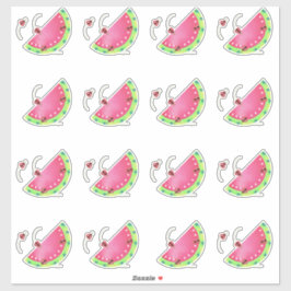Ladybug's Watermelon contour-klistermärken Klistermärken