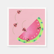 Ladybug's Watermelon napkins