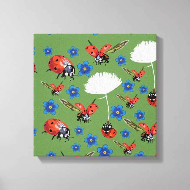 Ladybugs Wrapped Canvas (Framsida)