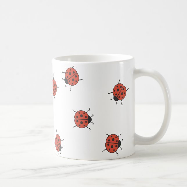 Ladybugz mönster kaffemugg (Höger)