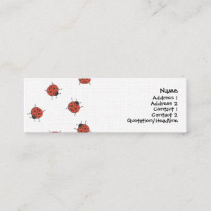 Ladybugz mönster mini visitkort