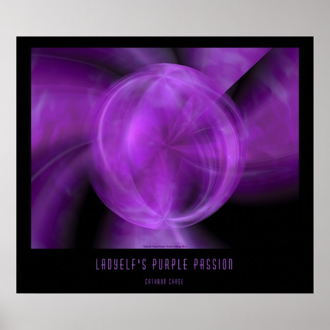 Ladyelfs Lila Passion Poster (Framsidan)
