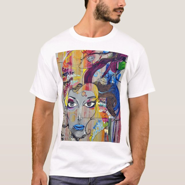 Ladyface art t shirt (Framsida)
