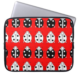 ladyfåglar mönster laptop fodral