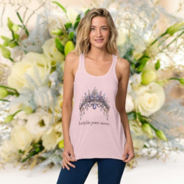 Ladylike Power Moves. Linne Med Racerback (Skapare uppladdad)