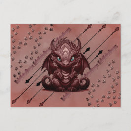 LadyLotusDragon Rosa Drakon Vykort