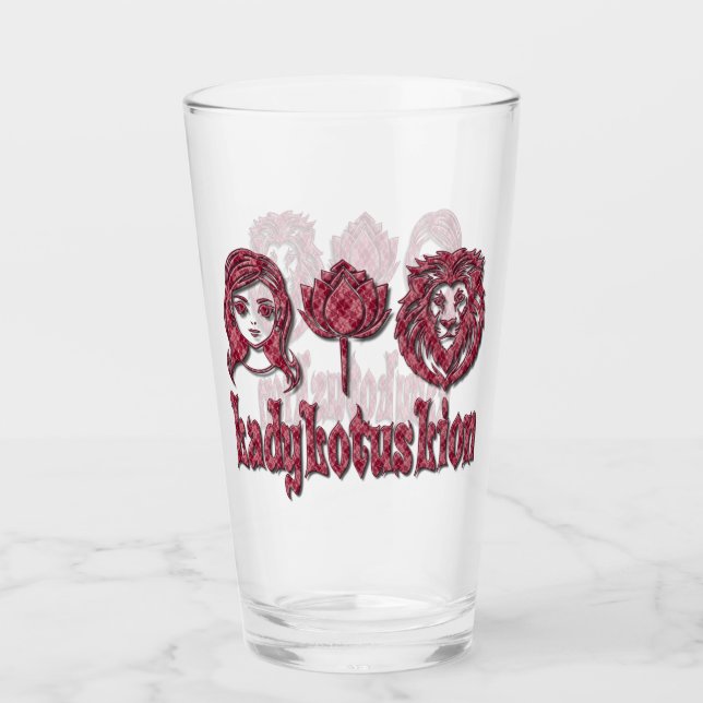 LadyLotusLion Glaskopp (Framsida)