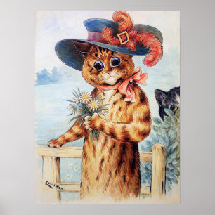 Ladyn Katt, Louis Wain Poster