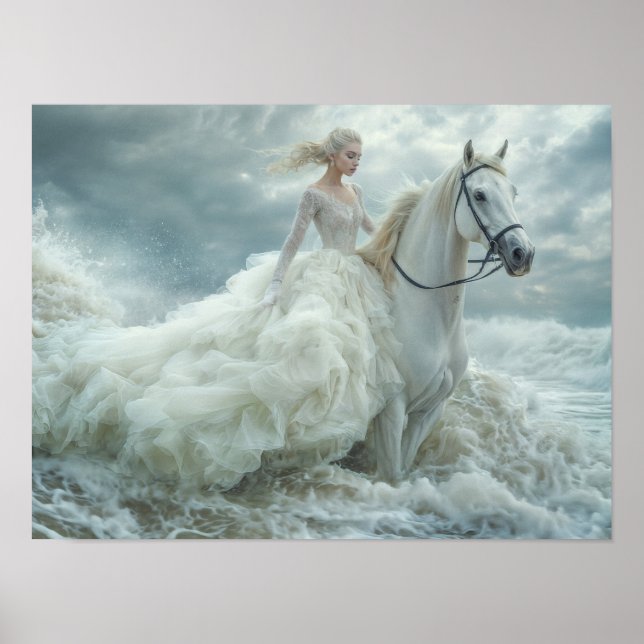 Ladyn och havets raseri poster (Framsidan)
