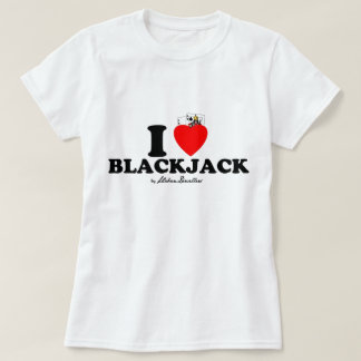 Ladys älskar jag den bästa blackjacken t-shirt