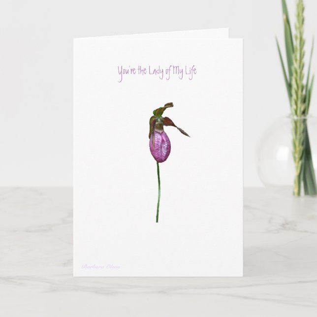 LadySlipper: Du är Dam i mitt liv - Valentine Helgkort (Framsida)