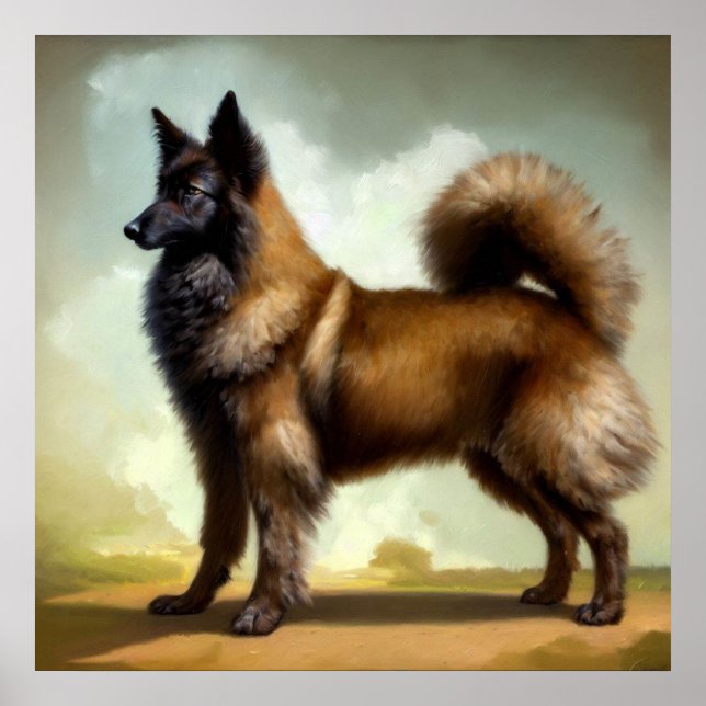 Laekenois Belgium Shepherd Hund Poster (Framsidan)