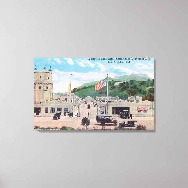 Laemmle Boulevard View of Universal City Canvastryck (Framsida)
