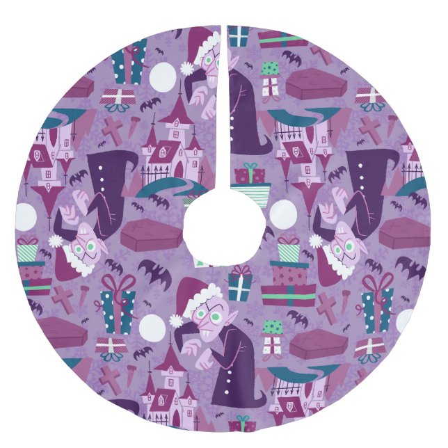 läepy christmas nosferatu Tomvampre Julgransmatta Borstad Polyester (Framsidan)