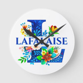 LAFALAISE L-Väggklocka Stil #280628 Rund Klocka