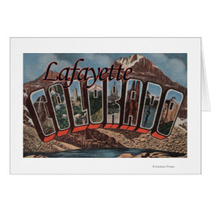 Lafayette Colorado - stora brevplatser Hälsningskort