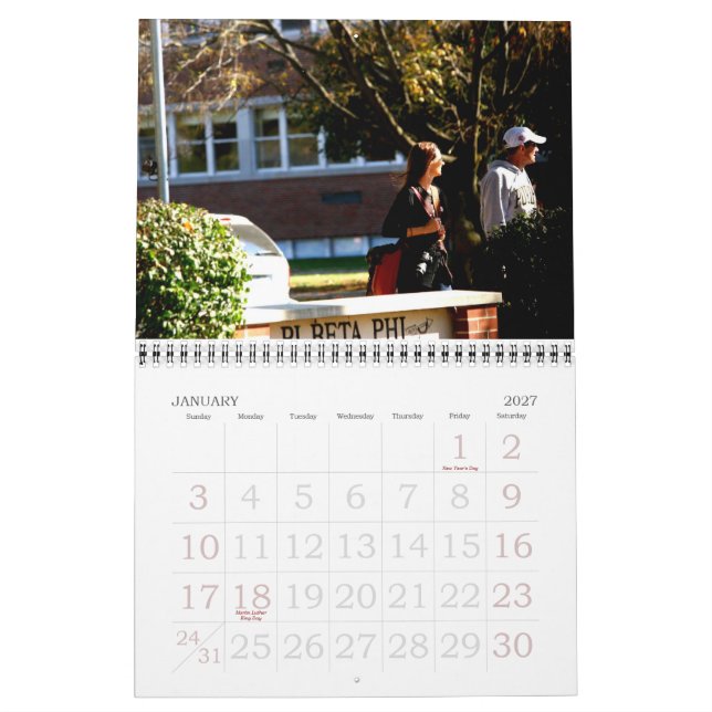 Lafayette dagar kalender (Jan 2027)