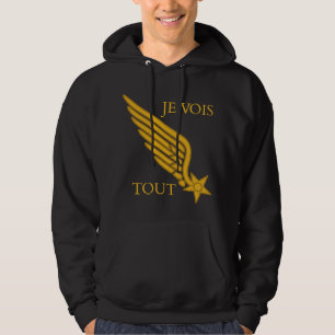 Lafayette Escadrille Pilotkragsmärke WW1 Hoodie