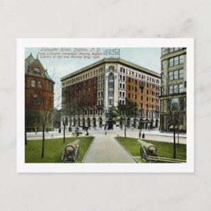 Lafayette Hotel, Buffalo, NY 1909 Vintage Vykort