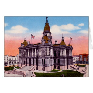 Lafayette Indiana domstol Hälsningskort