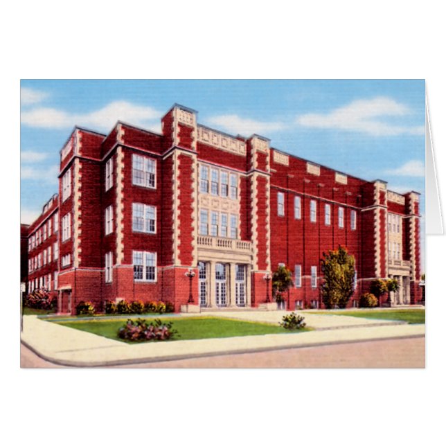 Lafayette Indiana Lafayette Jefferson högstadium Hälsningskort (Framsidan Horizontal)