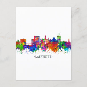 Lafayette Louisiana Skyline Helg Vykort