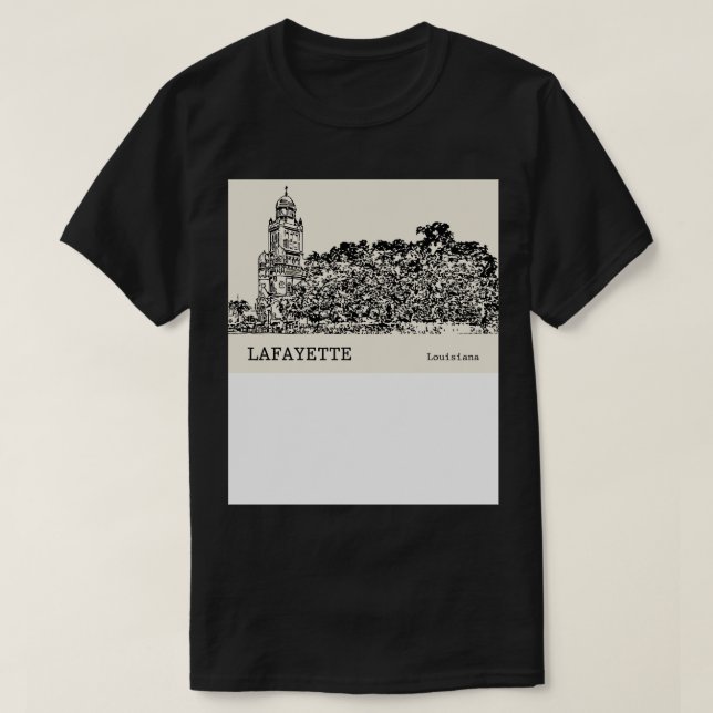 Lafayette Louisisna TShirt T Shirt (Design framsida)