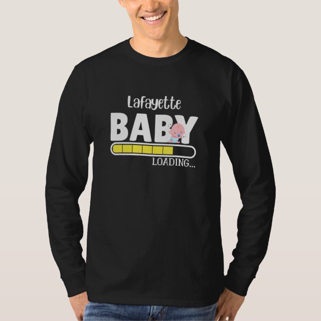 Lafayette Native Pride Funny State Baby Parent Mam T Shirt (Framsida)