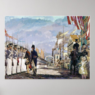 Lafayette och Ken Rileys nationalgarde Poster
