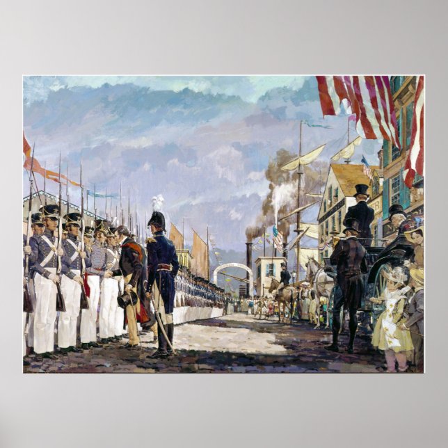 Lafayette och Ken Rileys nationalgarde Poster (Framsidan)