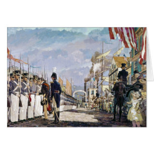 Lafayette och medborgarevakten av Ken Riley Hälsningskort