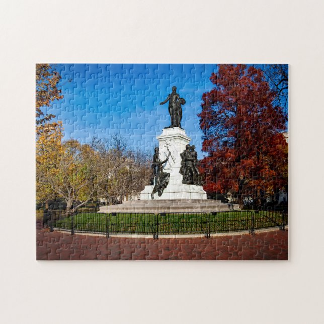 Lafayette Park Washington DC Pussel (Horisontell)