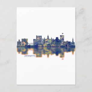 Lafayette Skyline Helg Vykort
