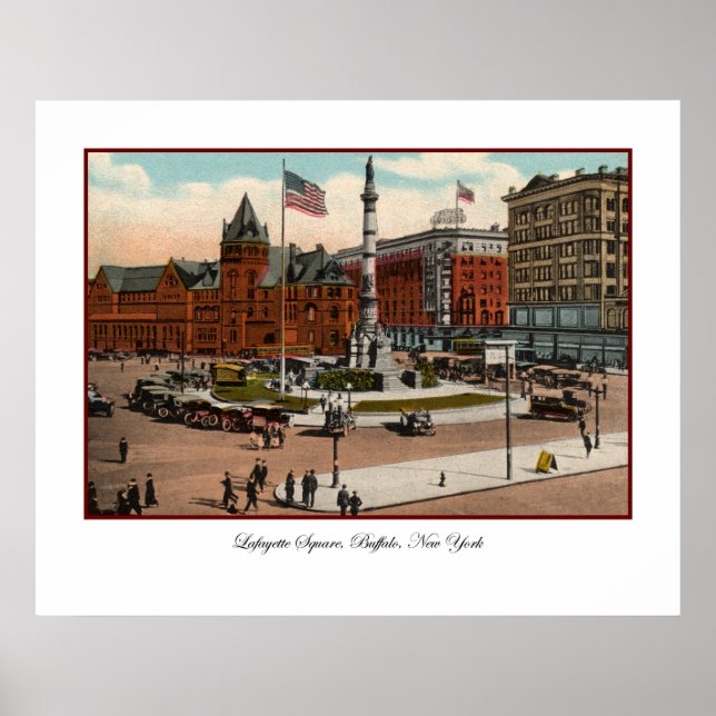 Lafayette Square Vintage Buffalo Poster (Framsidan)