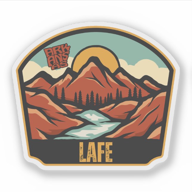 Lafe, Arkansas  Klistermärken (Framsida)