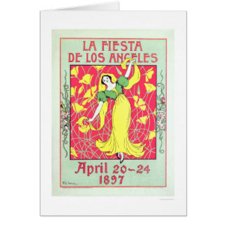 LaFiesta de Los Angeles 1897 Hälsningskort