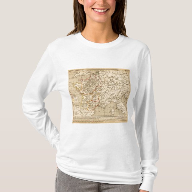 Lafrankriken 1180 en 1223 t-shirt (Framsida)