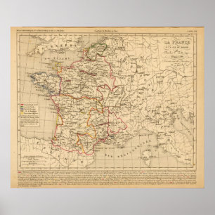 Lafrankriken 1364 en 1380 poster