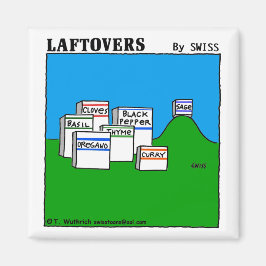 Laftovers Foodie Tecknad Magnet