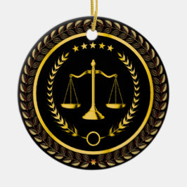 Lag, advokat, skikt julgransprydnad keramik