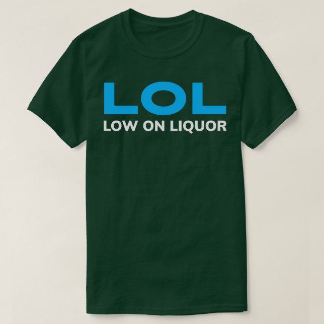 LÅG ALKOHOL PÅ LIKVOR T SHIRT (Design framsida)