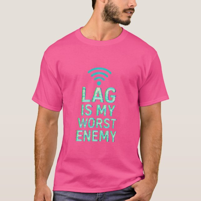 Lag är min fiende - spela Internet Tee (Framsida)