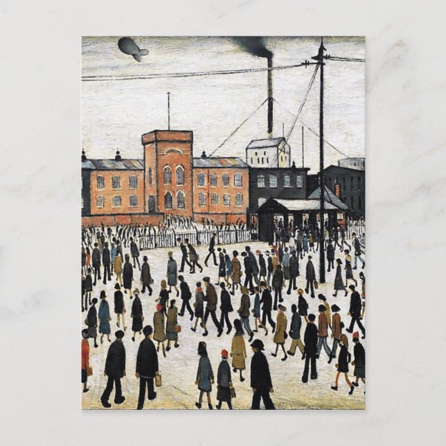 Låg arbetsdesign vykort (Framsida)