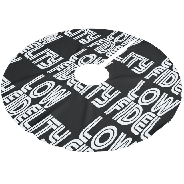 Låg återgivning julgransmatta borstad polyester (Vinklad)