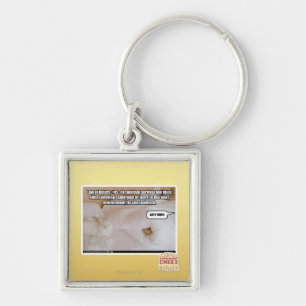 Lag av naturen #45 fyrkantig silverfärgad nyckelring