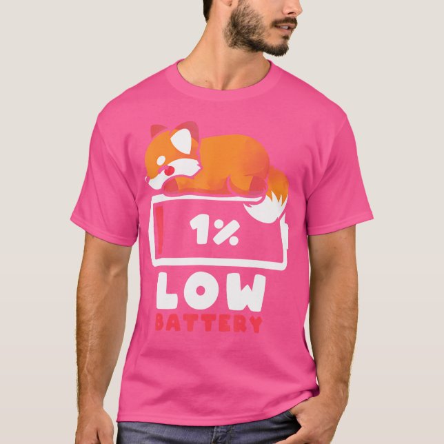 Låg batteriladdning t shirt (Framsida)