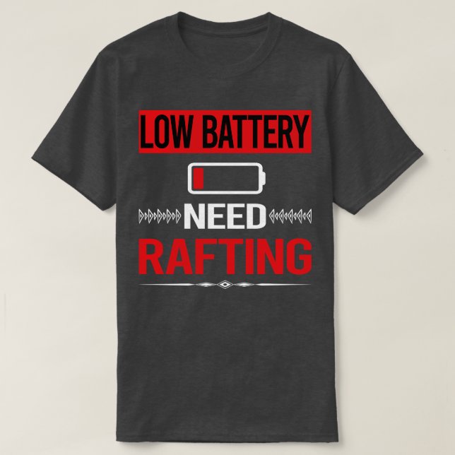Låg batteriladdning t shirt (Design framsida)