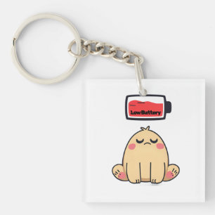 Låg batteriläge - Lustigt Tecknad Doodle