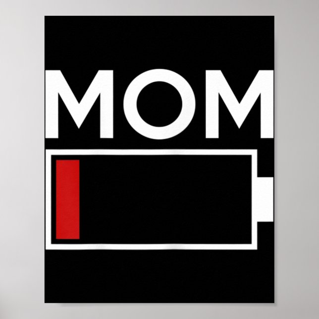 Låg batterilivsenergi i Mamma Poster (Framsidan)